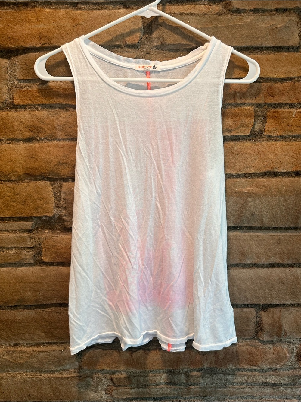 SUNDRY Pink Guitar Tank Size 0